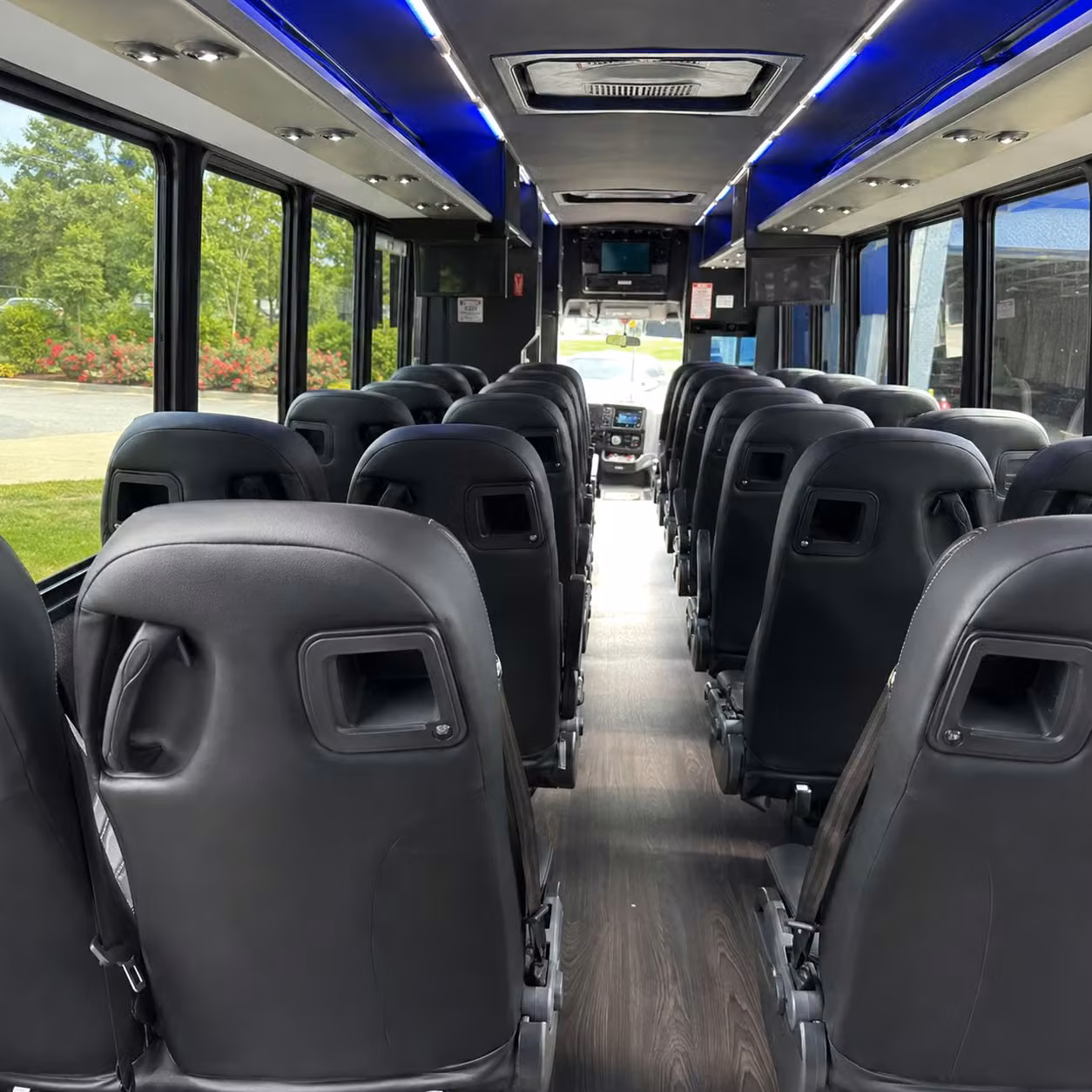 28 passenger minibus interior
