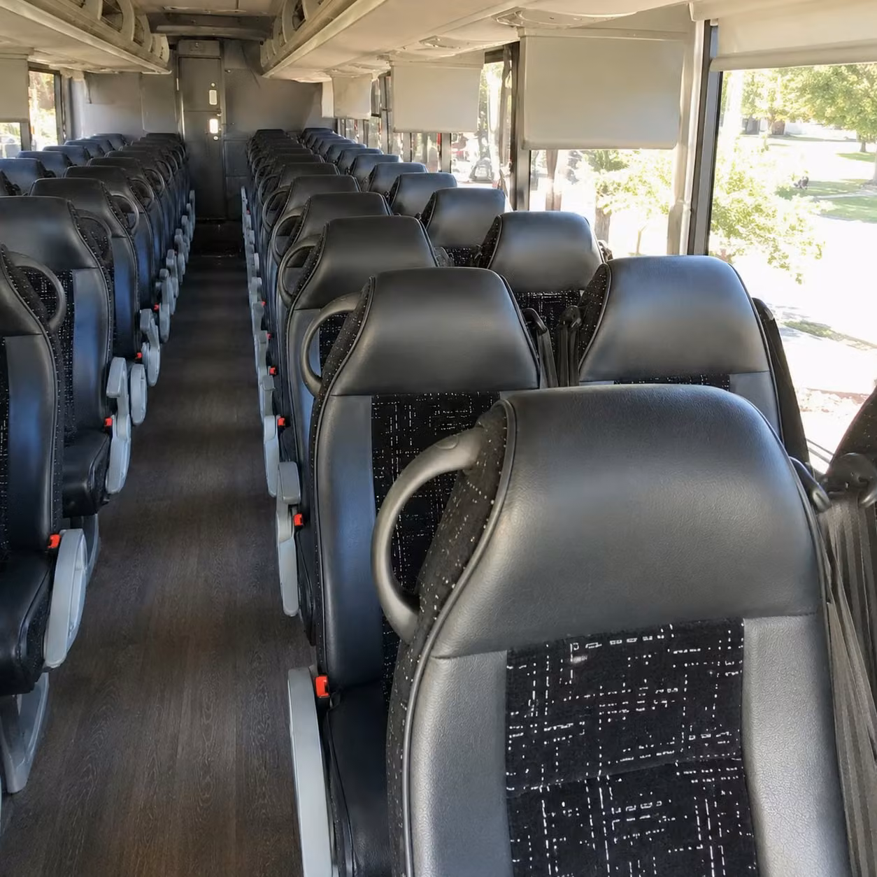 waterbury charter bus interior
